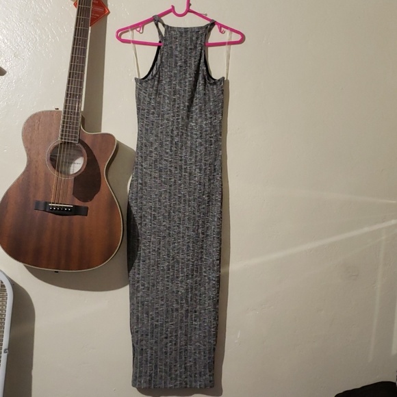 WANTMYLOOK dress maxi grey key _hole sweater - Picture 3 of 4